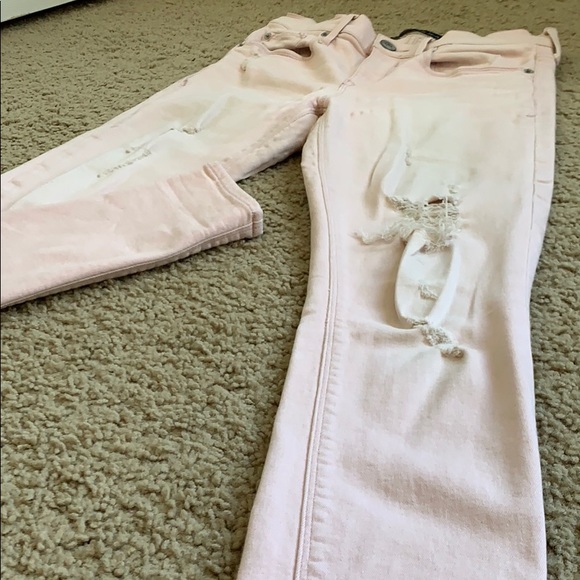 EXPRESS SOFT PINK JEANS SZ. 0 - Picture 2 of 8